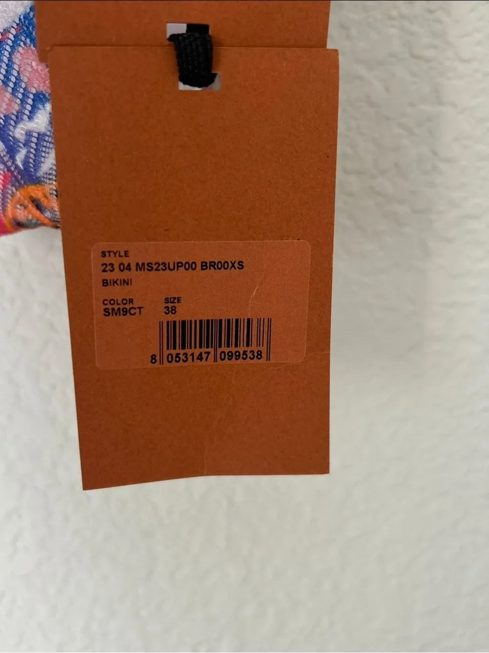 NWT Missoni Mare Bikini Bottoms with Swimming Person Pattern